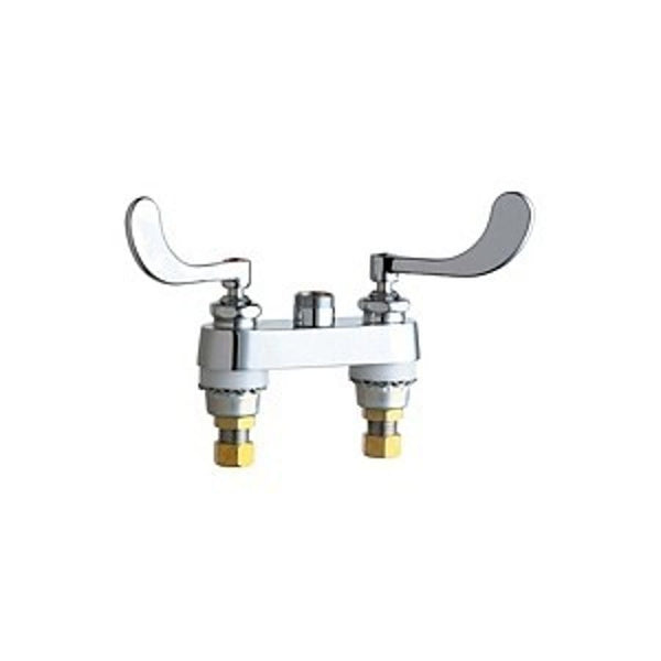 Bar Faucet, Deck Mount, ADA, 2 Blade Handle, 2-Hole, Polished Chrome