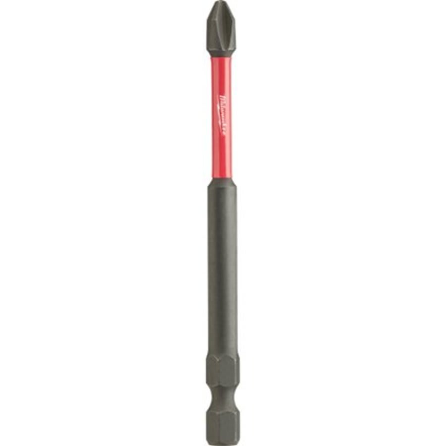 SHOCKWAVE™ Impact Power Bit, #2 Phillips® Point, 3-1/2 in OAL, 1/4 in, Alloy Steel