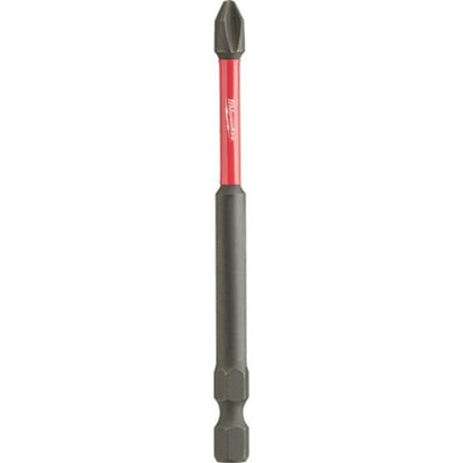 SHOCKWAVE™ Impact Power Bit, #2 Phillips® Point, 3-1/2 in OAL, 1/4 in, Alloy Steel