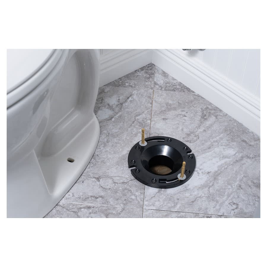 DWV Closet Flange, 3 in, Hub, ABS