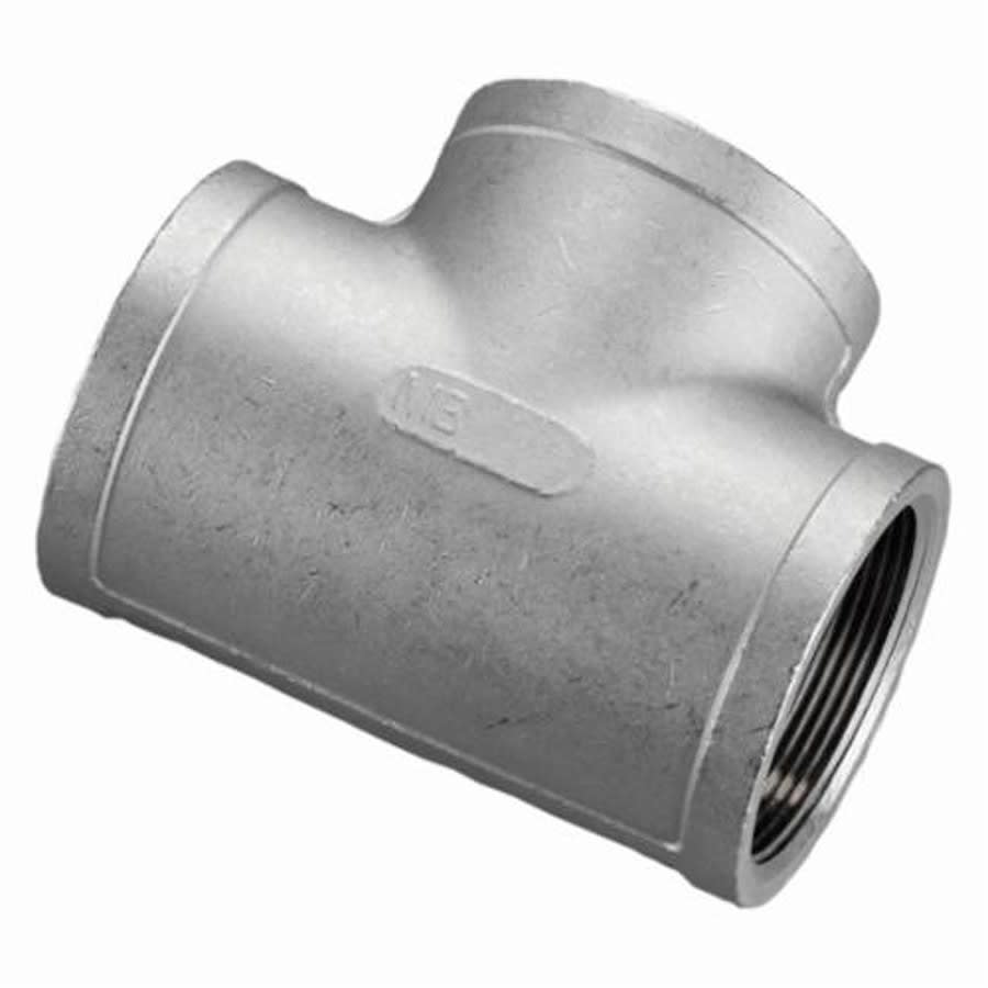 Tee, 1/4 in, FNPT, 316/316L Stainless Steel, 150 lb
