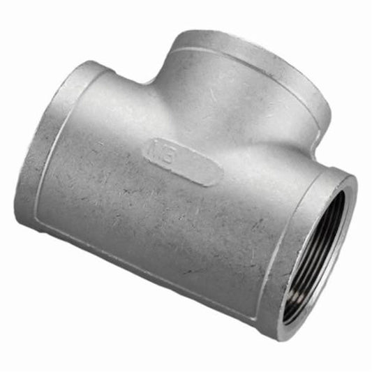 Tee, 3/8 in, FNPT, 316/316L Stainless Steel, 150 lb