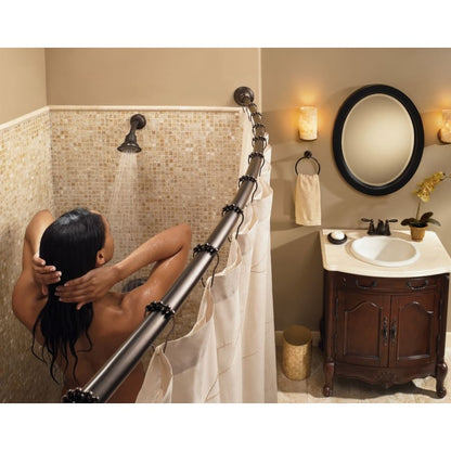 54" - 72" Adjustable-Length Curved Shower Rod (Wholesale Packaging)