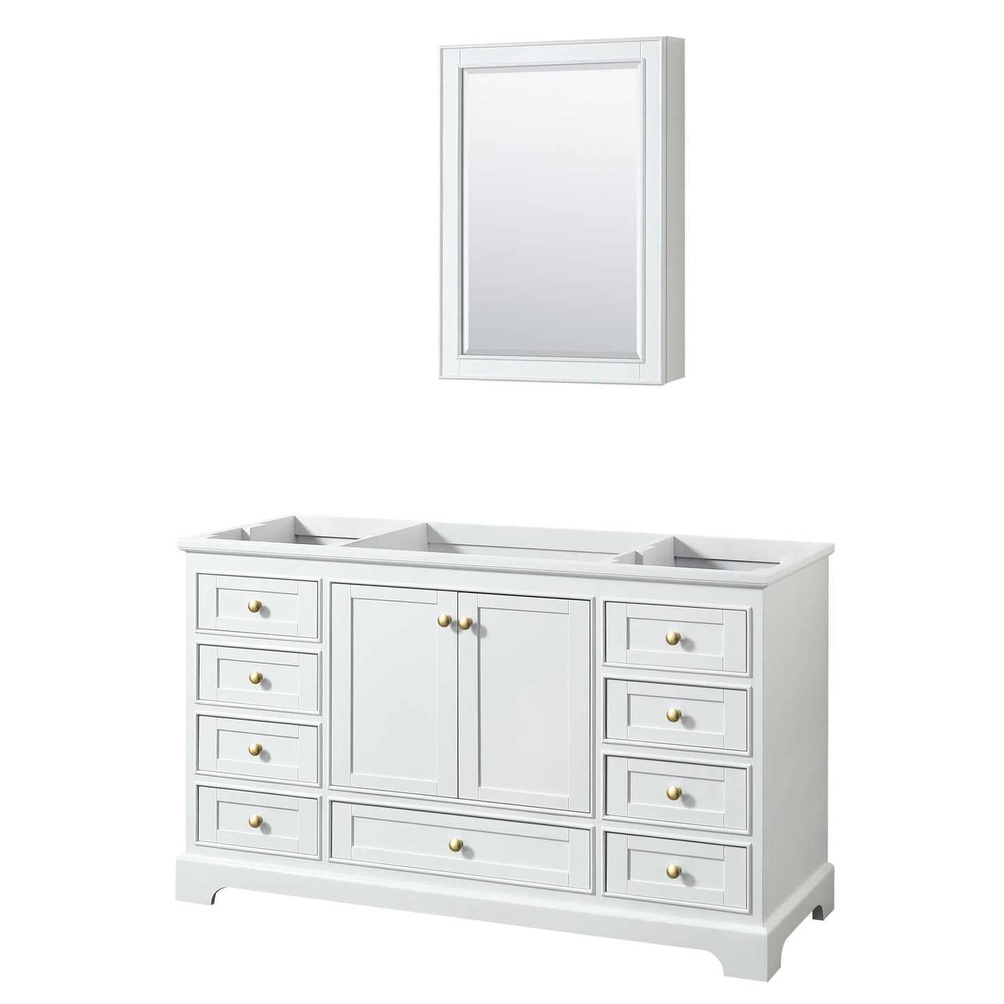 Deborah Single Bathroom Vanity - 59.25W x 34.25H x 21.5D