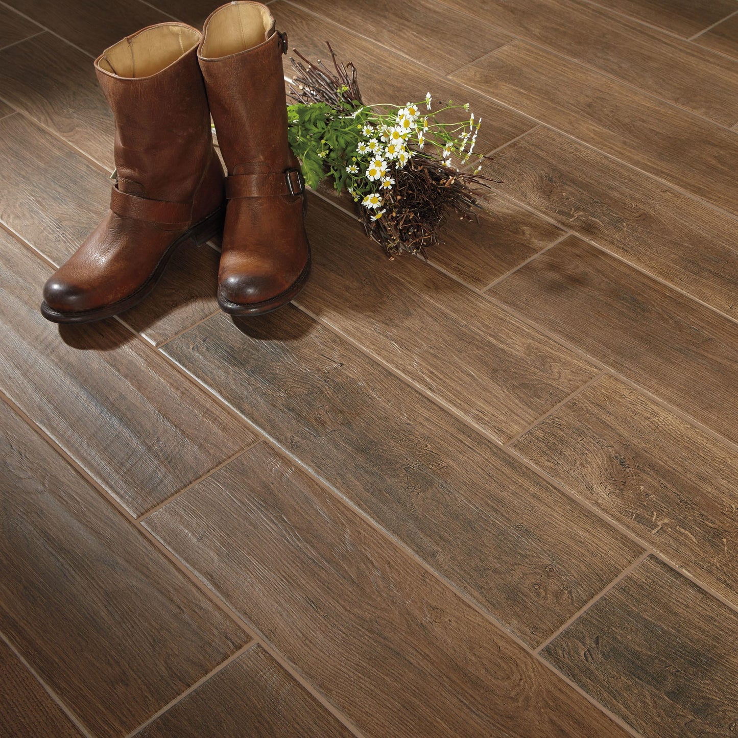 Platinum Dark Brown Plank 6X36 Matte