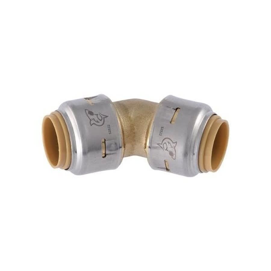 Max™ 45 deg Elbow, 1/2 in, Push, Brass