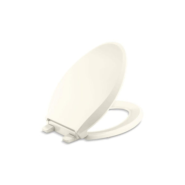 Cachet® Toilet Seat, Elongated Bowl, Closed Front, With Cover, Plastic, Biscuit