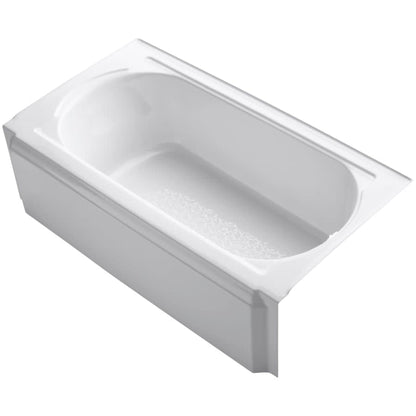 Memoirs Collection 60" Three Wall Alcove Cast Iron Three Wall Alcove Soaking Bath Tub with Right Hand Drain