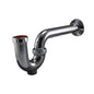 Tubular P-Trap, 1-1/2 in, 17 ga, Polished Chrome