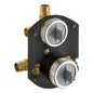 Multichoice Shower Only Universal Rough In with Three Port Diverter and Service Stops - No Tub Outlet