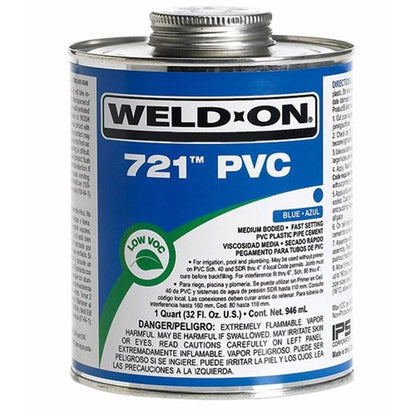 721™ Medium Body Cement, 1 qt, Blue, For PVC