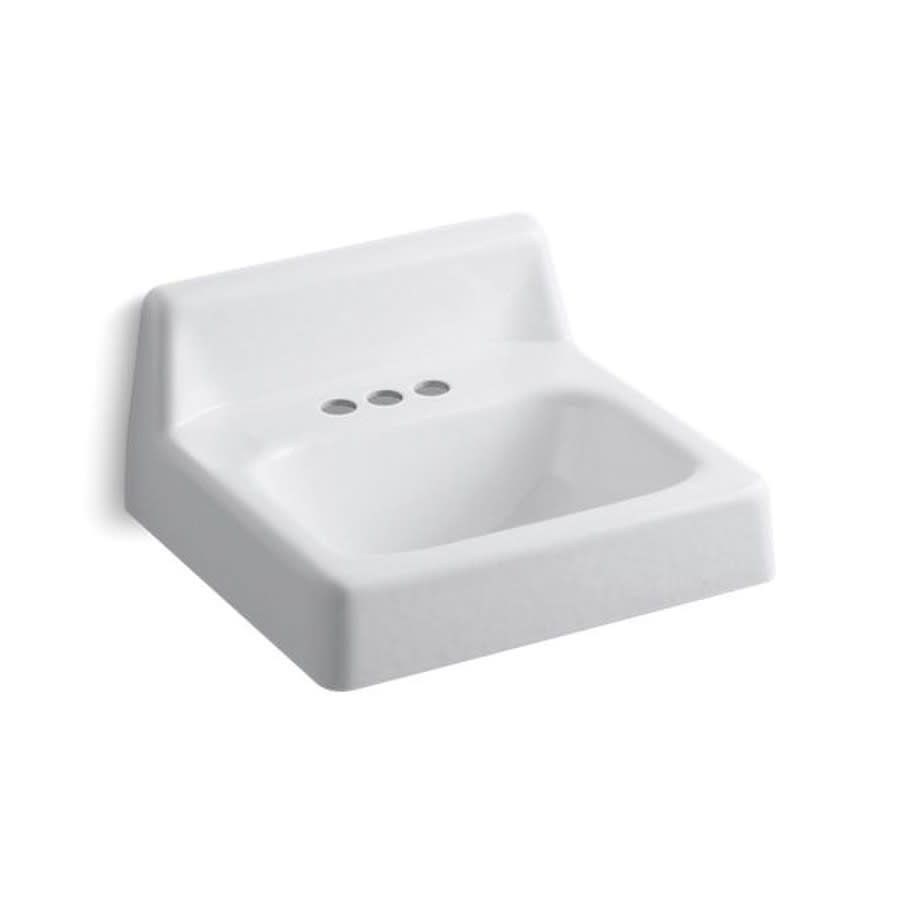Hudson™ Wall Mount Lavatory Sink, ADA, 20 x 18 x 8-1/2 in, Cast Iron, White