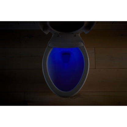 Purefresh Elongated Closed Front Toilet Seat with Purefresh Air Filtering, Night Light, and Quiet-Close Technology