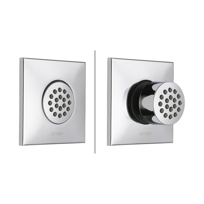 Square Body Spray Trim Only for Brizo HydraChoice - Less Body Spray and Rough In