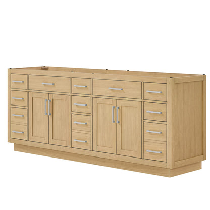 Beckett Double Bathroom Vanity with Toe Kick - 83W x 34.25H x 21.5D