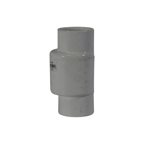 Swing Check Valve, 1-1/2 in, Socket, PVC