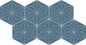 Scrapbook Keepsake Blue Asanoha Hexagon 8X9 Matte