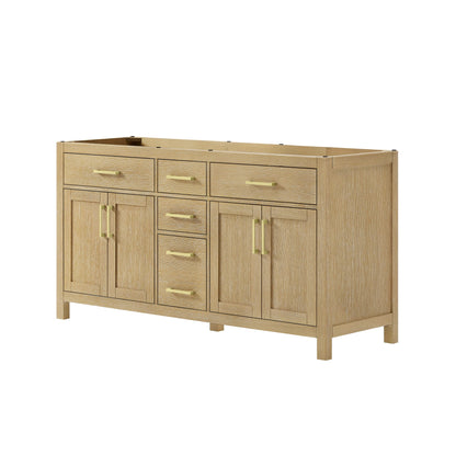 Beckett Double Bathroom Vanity - 65W x 34.25H x 21.5D