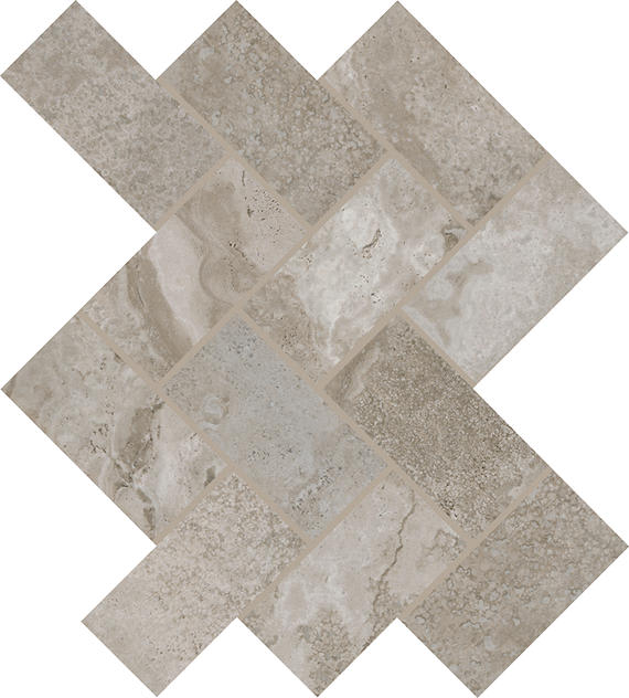 Archaia Atlas Grey Herringbone 2X4 Matte