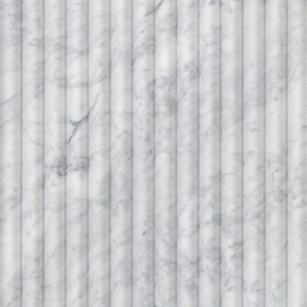 Carrara White Milano Ribbo Honed