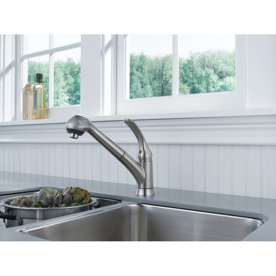 Foundations Core-B Pull-Out Kitchen Faucet with Optional Base Plate - Includes Lifetime Warranty