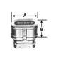 Oval Vent Cap/Termination, 4 in Dia