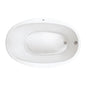 Lansford 58" x 38" Drop In Acrylic Soaking Tub with Reversible Drain and Overflow