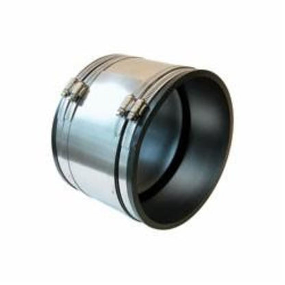 Shielded Transition Coupling, 8 in, PVC/Stainless Steel
