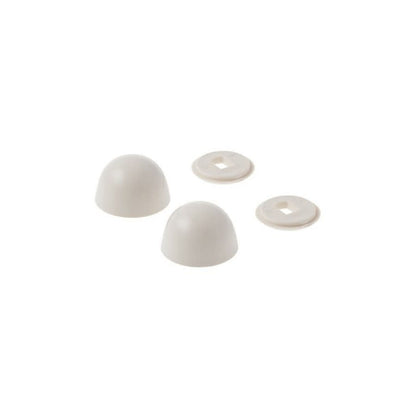 Bolt Cap Kit, For Use With Urinal/Toilet, White