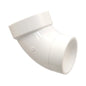 Street 60 deg Elbow, 2 in, Spigot x Hub, DWV, PVC