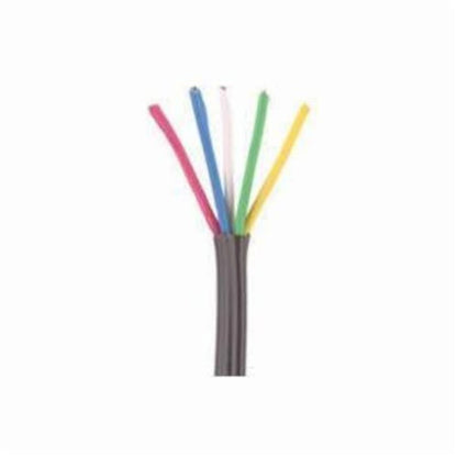 Thermostat Wire, 18 AWG, 6-Wire, 250 ft L, Brown