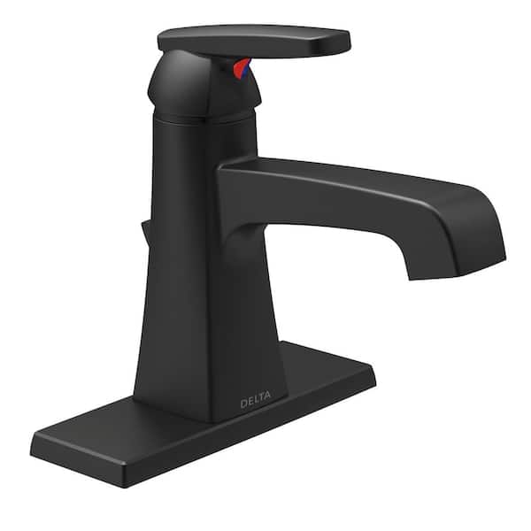 Delta Ashlyn Single Hole Single-Handle Bathroom Faucet in Matte Black 564-BLMPU-DST