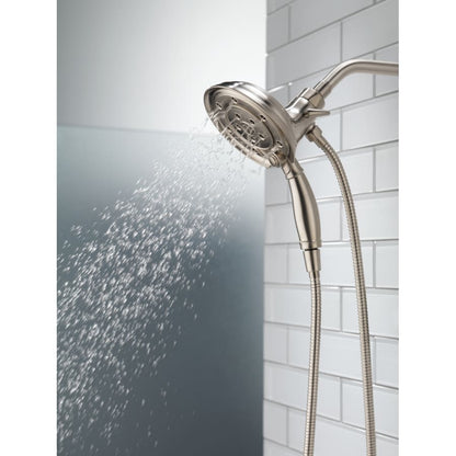 Universal Showering 2.5 GPM Multi Function 2-in1 In2ition Shower Head and Hand Shower with Magnetic Docking and H2Okinetic Technology