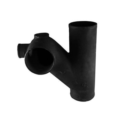 Double No Hub Fitting, 3 x 2 in, No Hub, Cast Iron