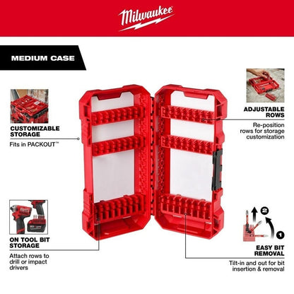 SHOCKWAVE 54-Piece Bit Set, P1, P2,PR1, P3, SQ1, SQ4, SQ3, T15, T20, T25, T27, T30, SL#8, SL#10, 1/8 in, 9/64 in, 5/32 in, 3/16 in, SQ2, 3.5 in, 1-7/8 in, 1/4 in, 5/16, 3/8 in, 1/4 in Point Hex Point, 1/4 in, Alloy Steel