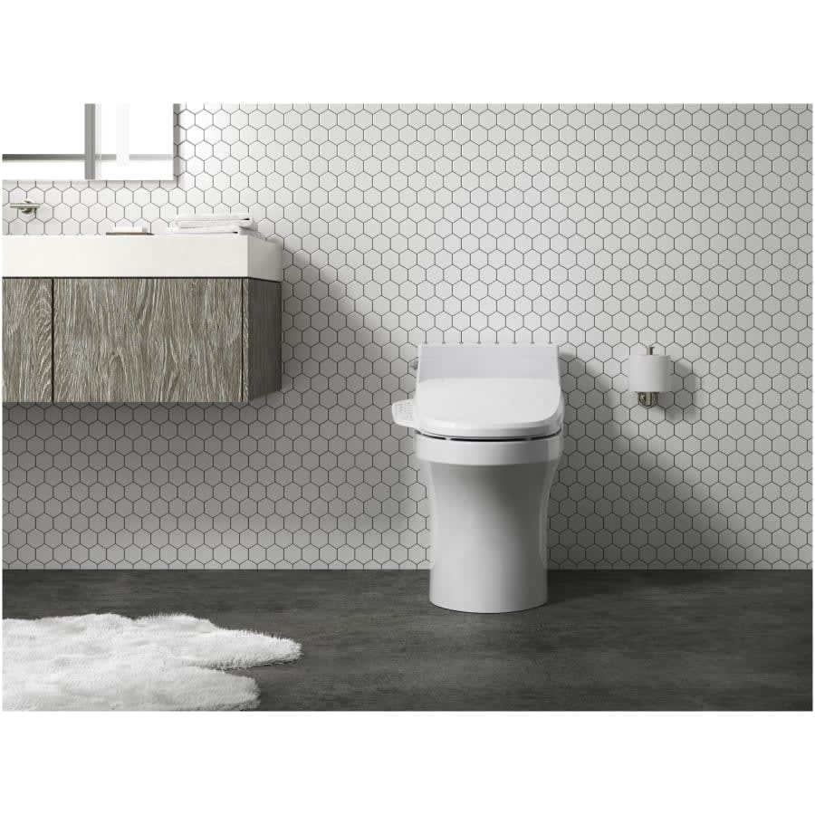 San Souci 1.28 GPF One Piece Toilet with Left Hand Lever - Requires Separate Purchase of K-26132-CSP OR K-27142-CR Bidet Seats