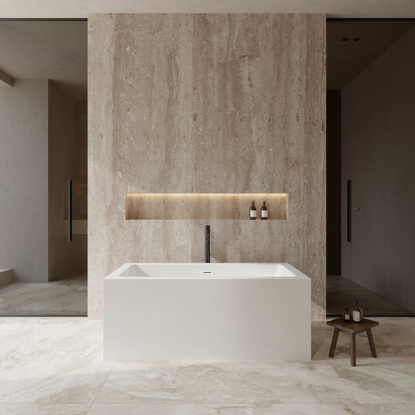Melody Freestanding Bathtub - 59.5W x 22.5H x 29.5D