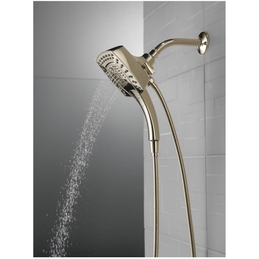 Universal Showering 2.5 GPM Multi Function 2-in1 In2ition Shower Head and Hand Shower with Touch Clean, H2Okinetic and MagnaTite Technology