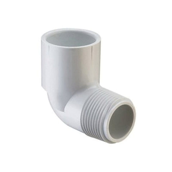 90 deg Elbow, 2 in, Socket x MNPT, SCH 40/STD, PVC