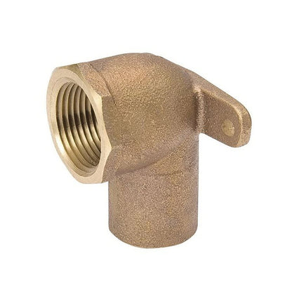 Drop Ear 90 deg Elbow, 1 in, C x FNPT, Copper