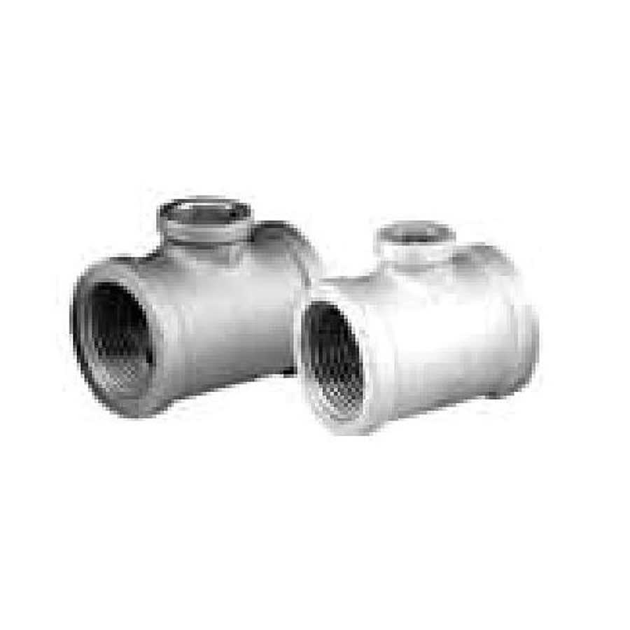 Tee, 4 x 3 in, FNPT, 150 lb, Malleable Iron, Galvanized