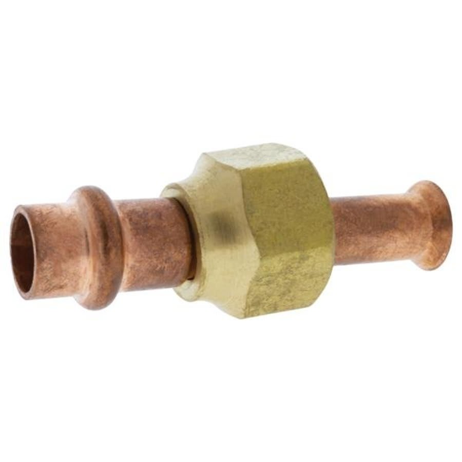 Flare Adapter, 3/8 in, Press x Flare, Copper