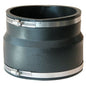 Transition Coupling, 6 in, Clay x Cast Iron/Plastic, Flexible PVC