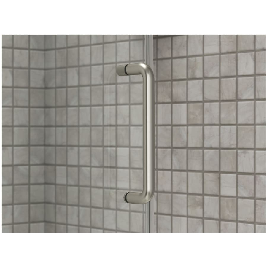 Elate 56-3/4" High x 59-5/8" Wide Sliding Semi Frameless Tub Door with Clear Glass