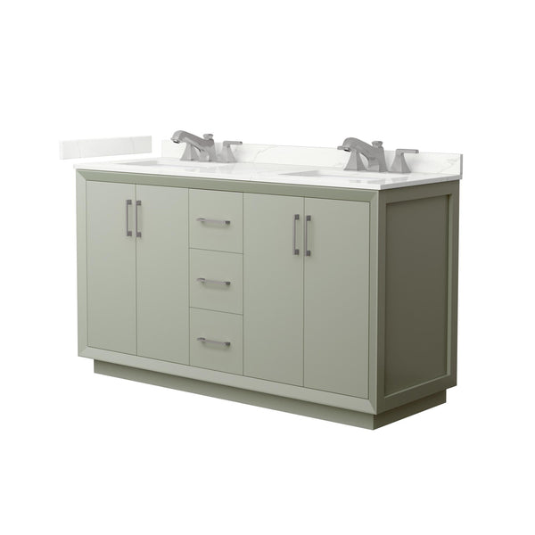 Strada Double Bathroom Vanity - 60W x 35H x 22D