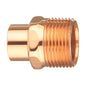 Male Adapter, 1/2 x 3/4 in, Fitting x MNPT, Copper