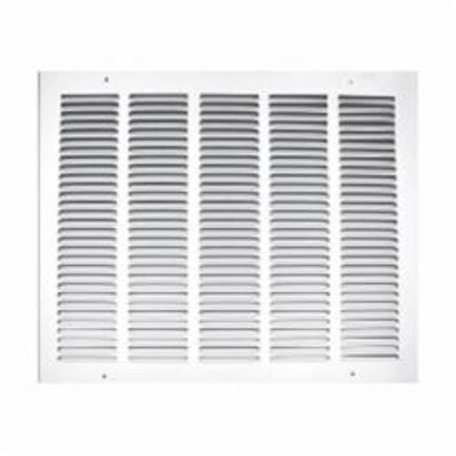 Stamped Return Grille, 16 x 20 in, 1/2 in Spacing, Steel, White