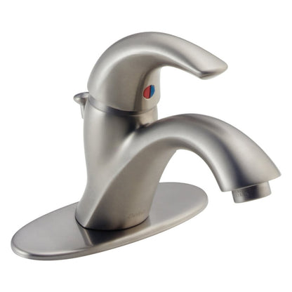 Classic Single Hole or Centerset Lavatory Faucet, ADA, 1 Handle, 1 or 3-Hole, 1.2 gpm, Stainless