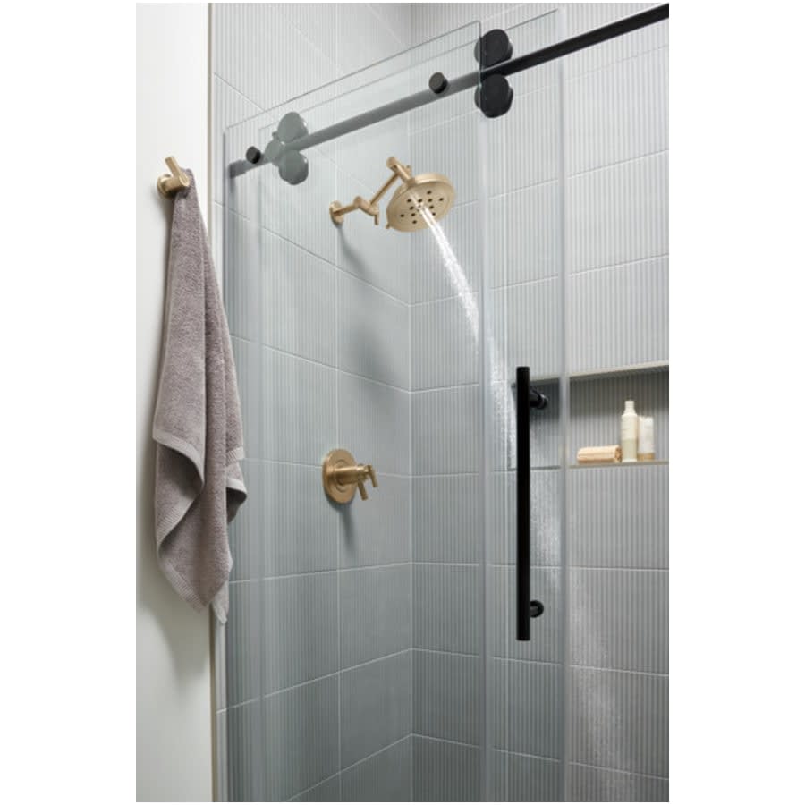 Essential 16" Jointed Wall Mounted Shower Arm with Flange