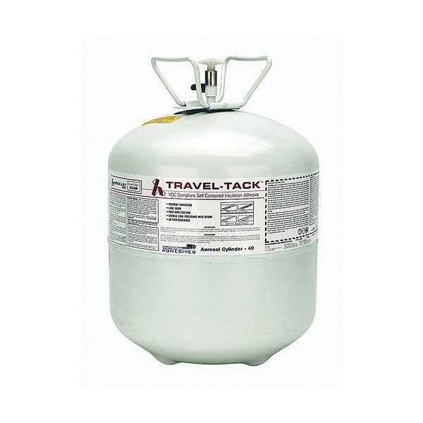 Travel-Tack™ Adhesive, 40 lb, White, For Spray Applicators